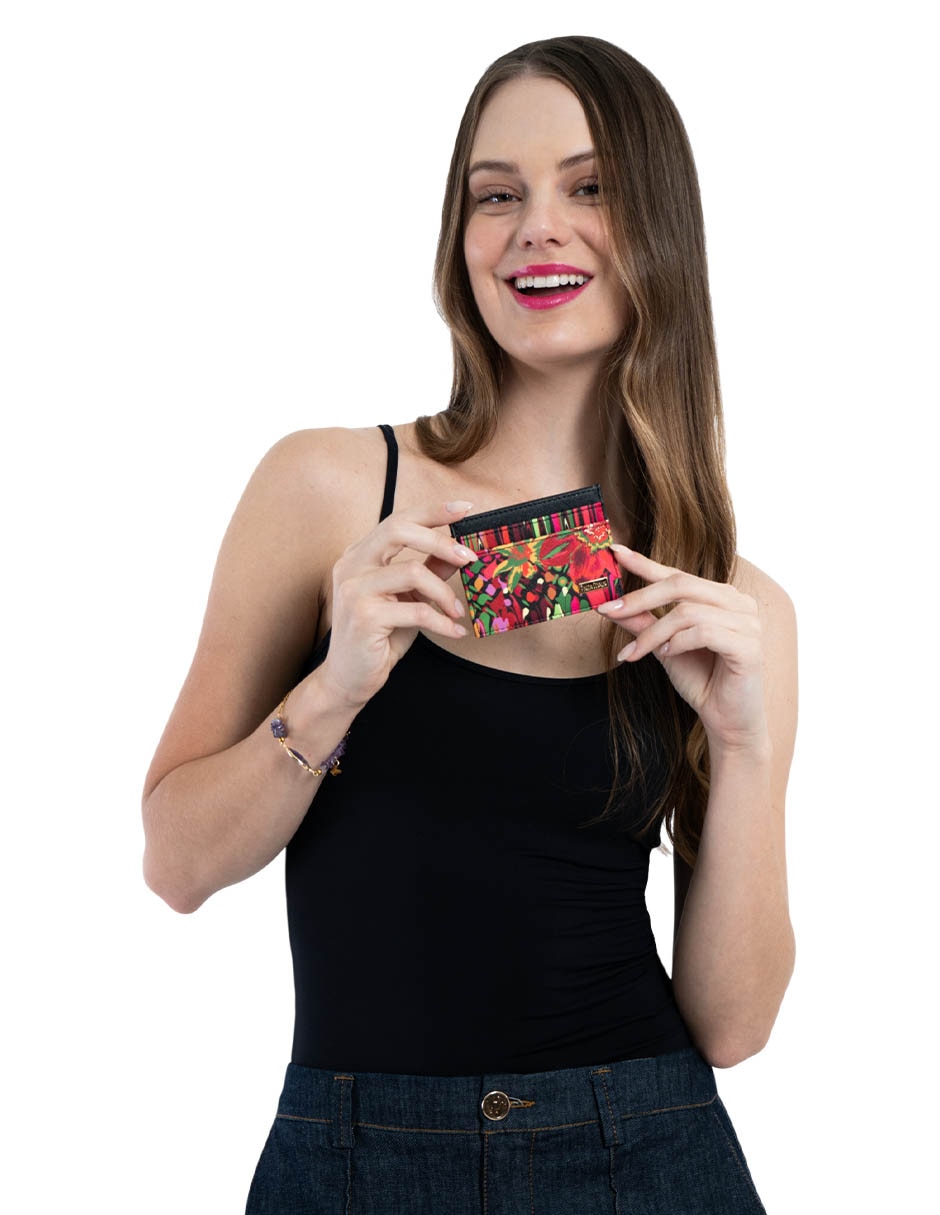 Tarjetero Vinil Arte Efímero para mujer 3