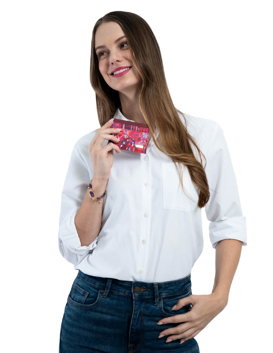 Tarjetero Vinil Arte Efímero para mujer 3