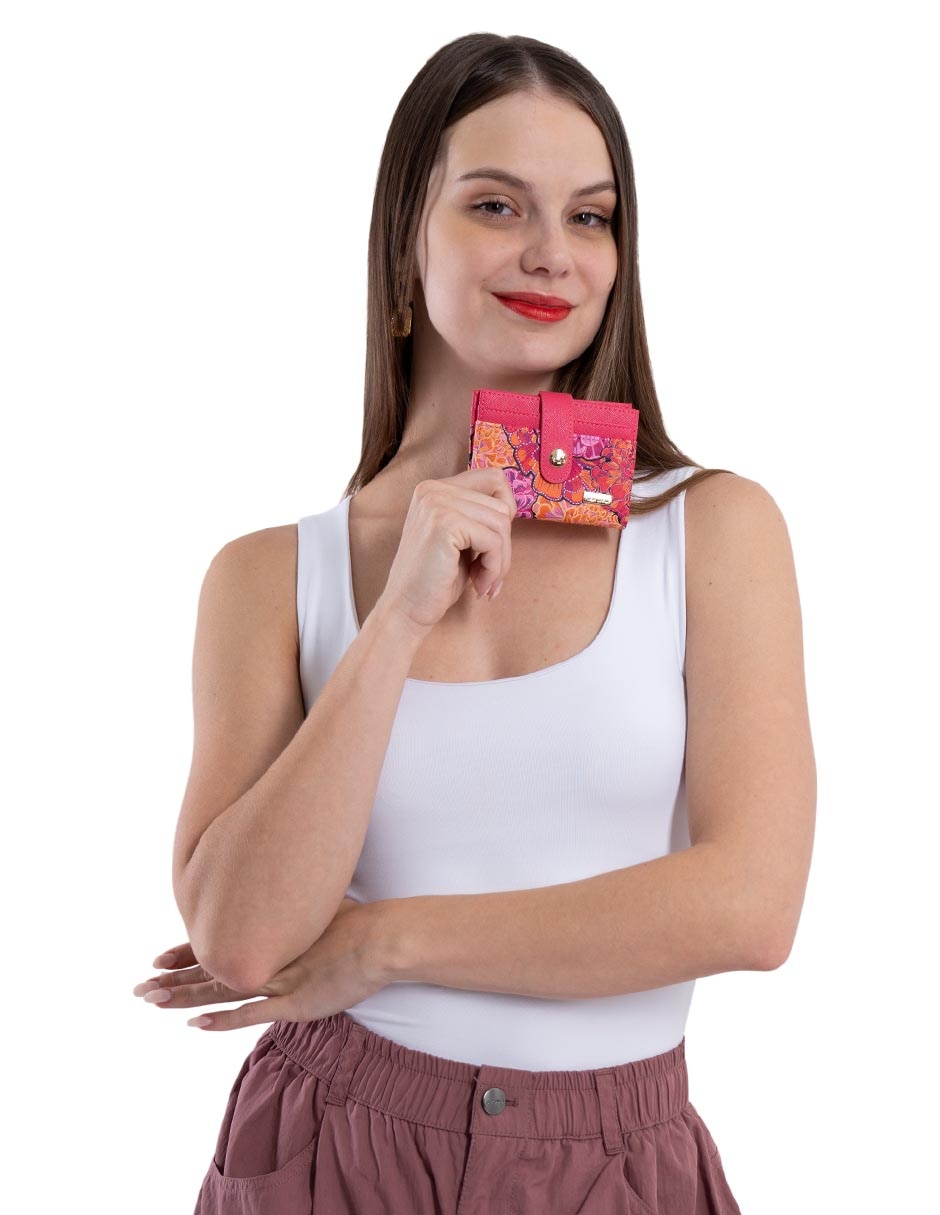 Tarjetero Cempasúchil Ofrenda para mujer 5