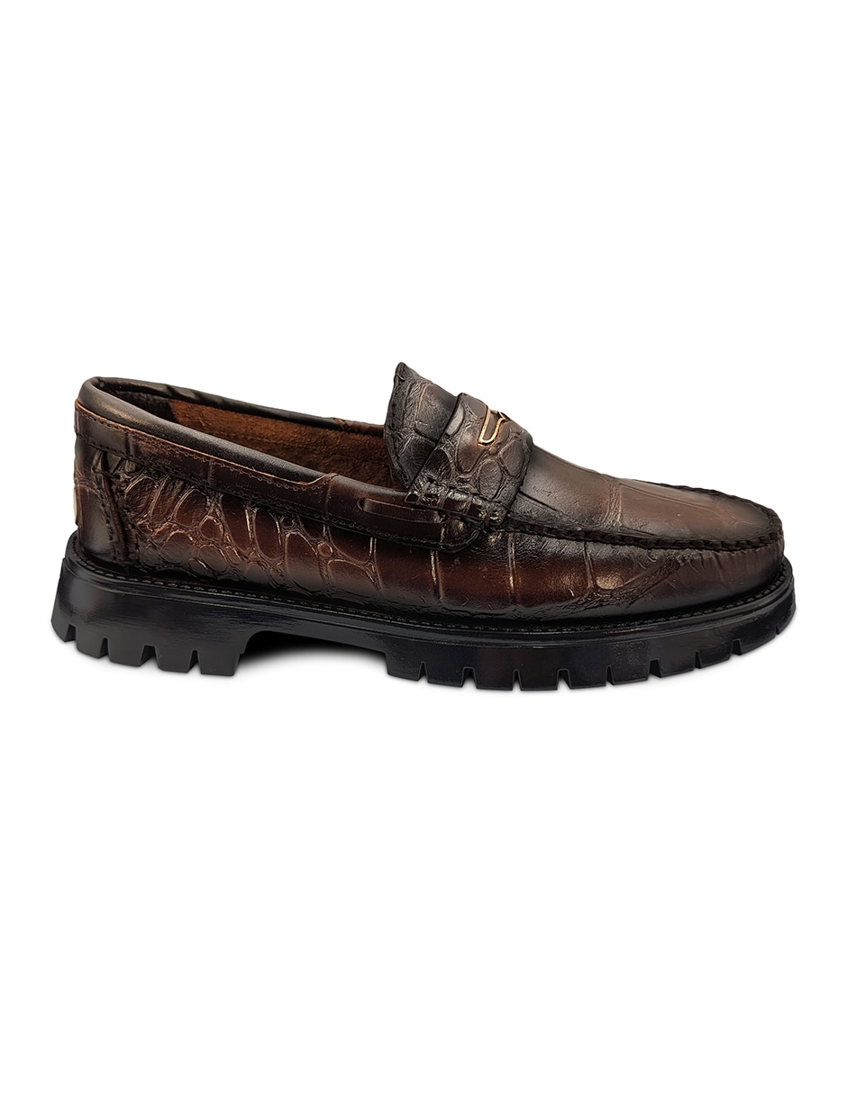 Mocasín Chunker Belly Choco para hombre