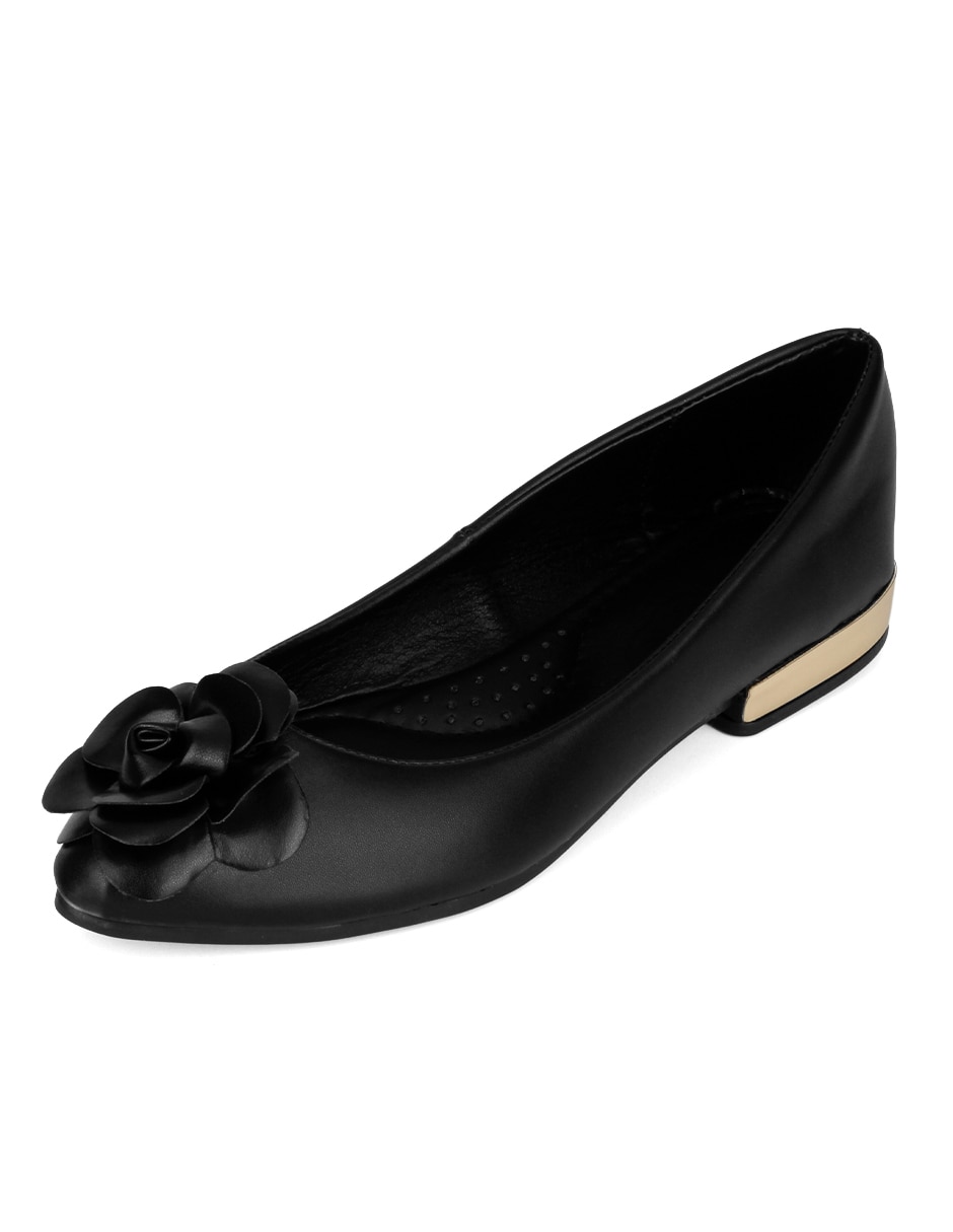 Balerina de piel para mujer