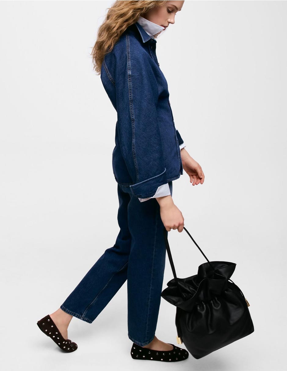Bolsa bucket tous heritage de algodón para mujer 5