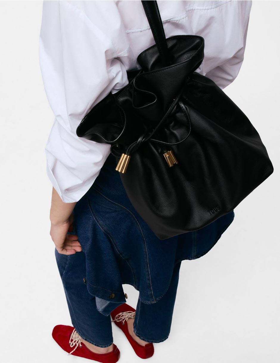 Bolsa bucket tous heritage de algodón para mujer 6