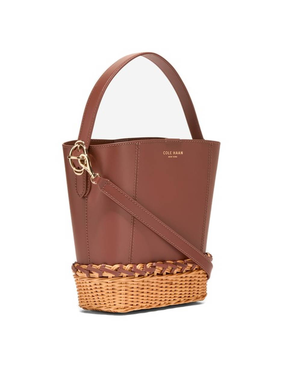 Bolsa Bucket de piel para mujer 3