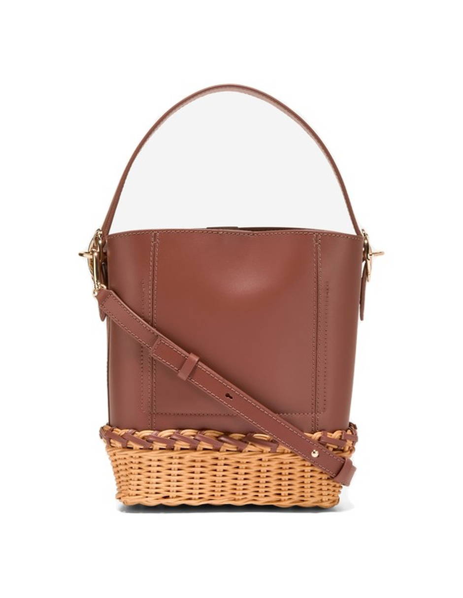 Bolsa Bucket de piel para mujer 4