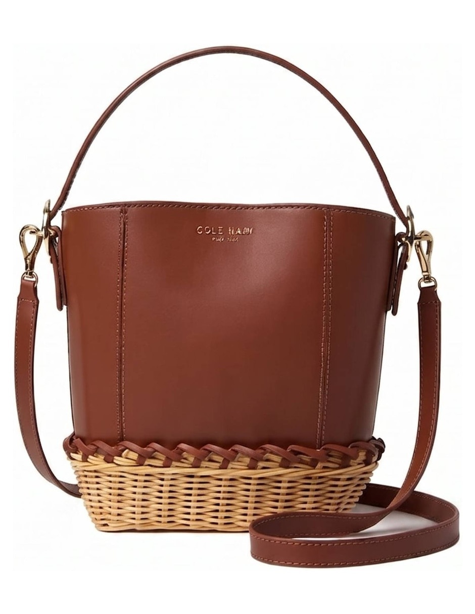Bolsa Bucket de piel para mujer 1
