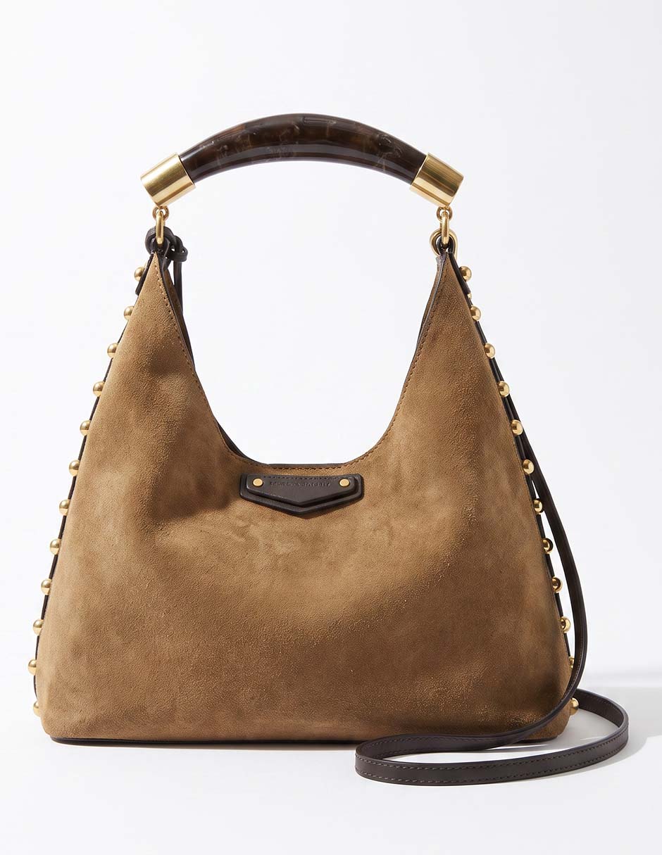 Bolsa hobo de piel para mujer