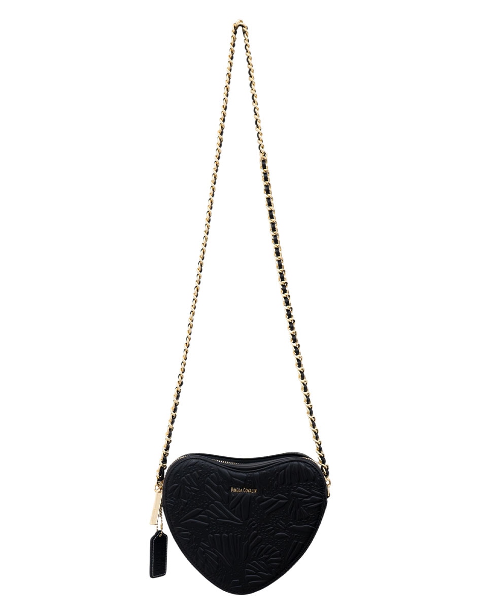 Bolsa crossbody Grabado Mariposa de piel para mujer 1