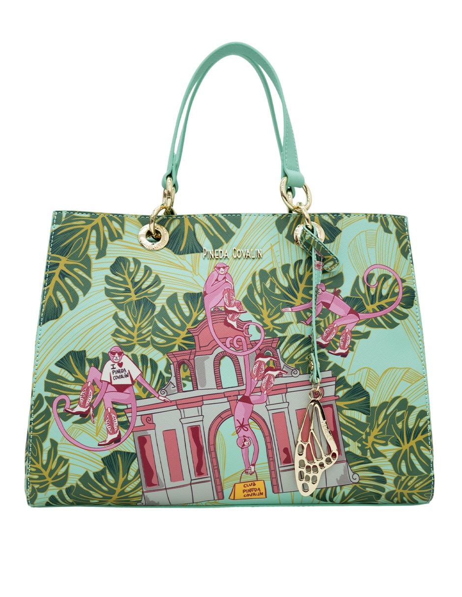 Bolsa satchel monos guardianes de la selva para mujer 1