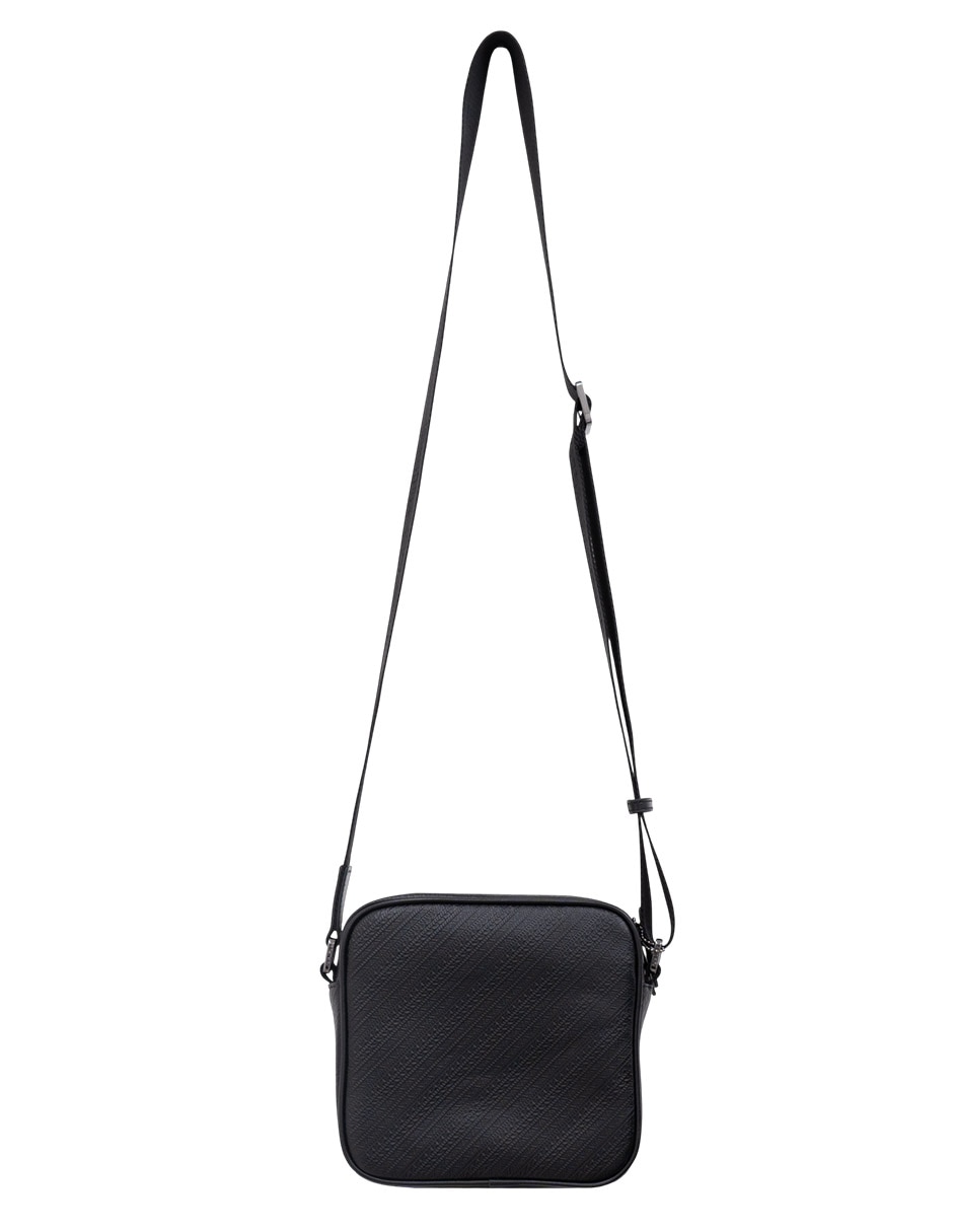 Bolsa messenger pineda covalin grabado grecas prehispánicas de piel para mujer