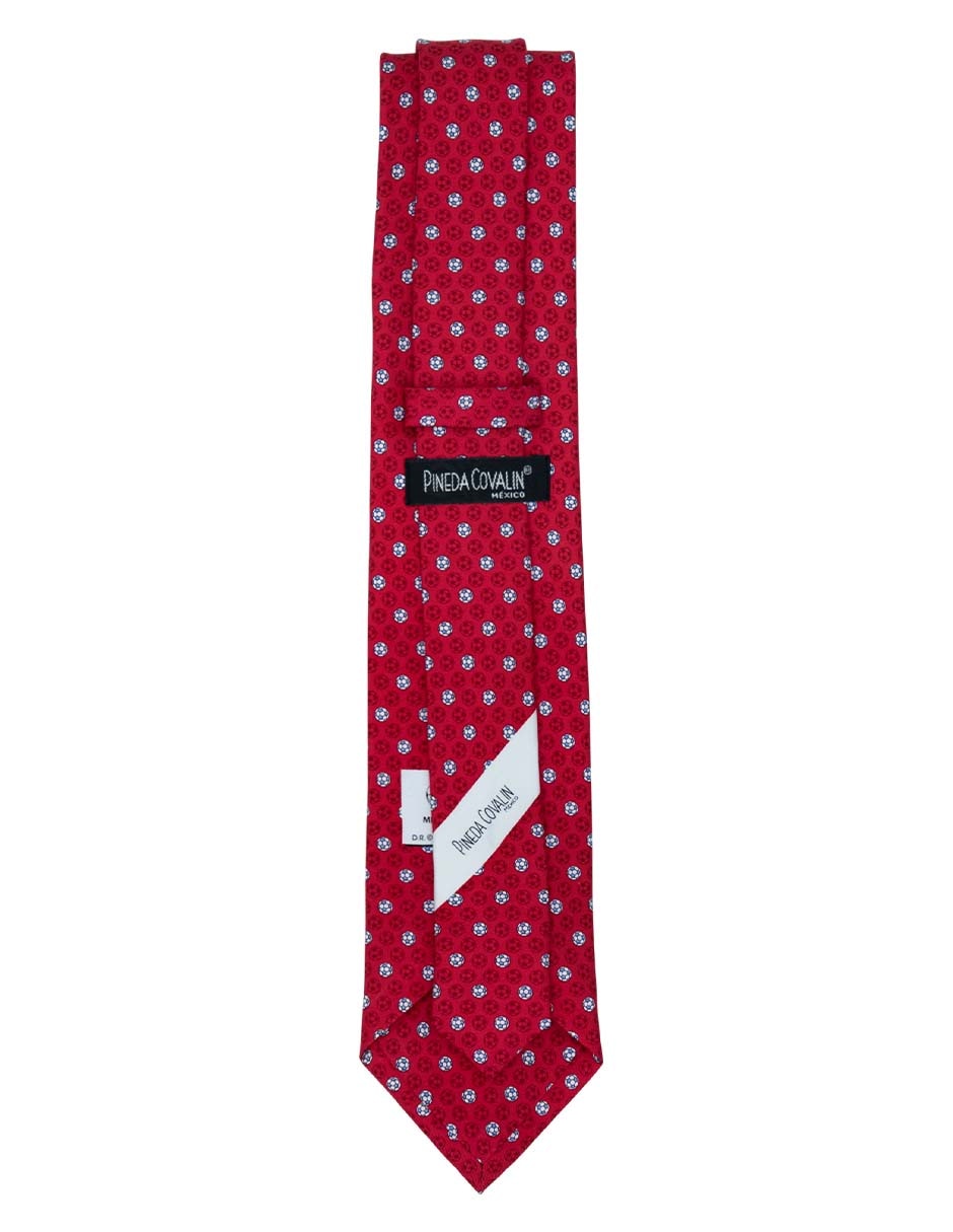 Corbata regular de seda estampado gráfico para hombre 2