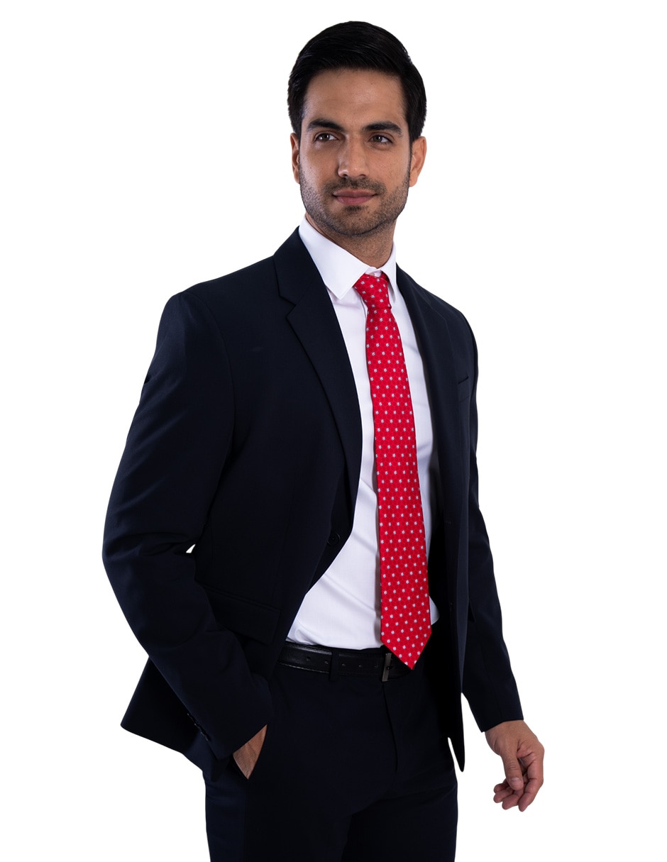 Corbata regular de seda estampado gráfico para hombre 3
