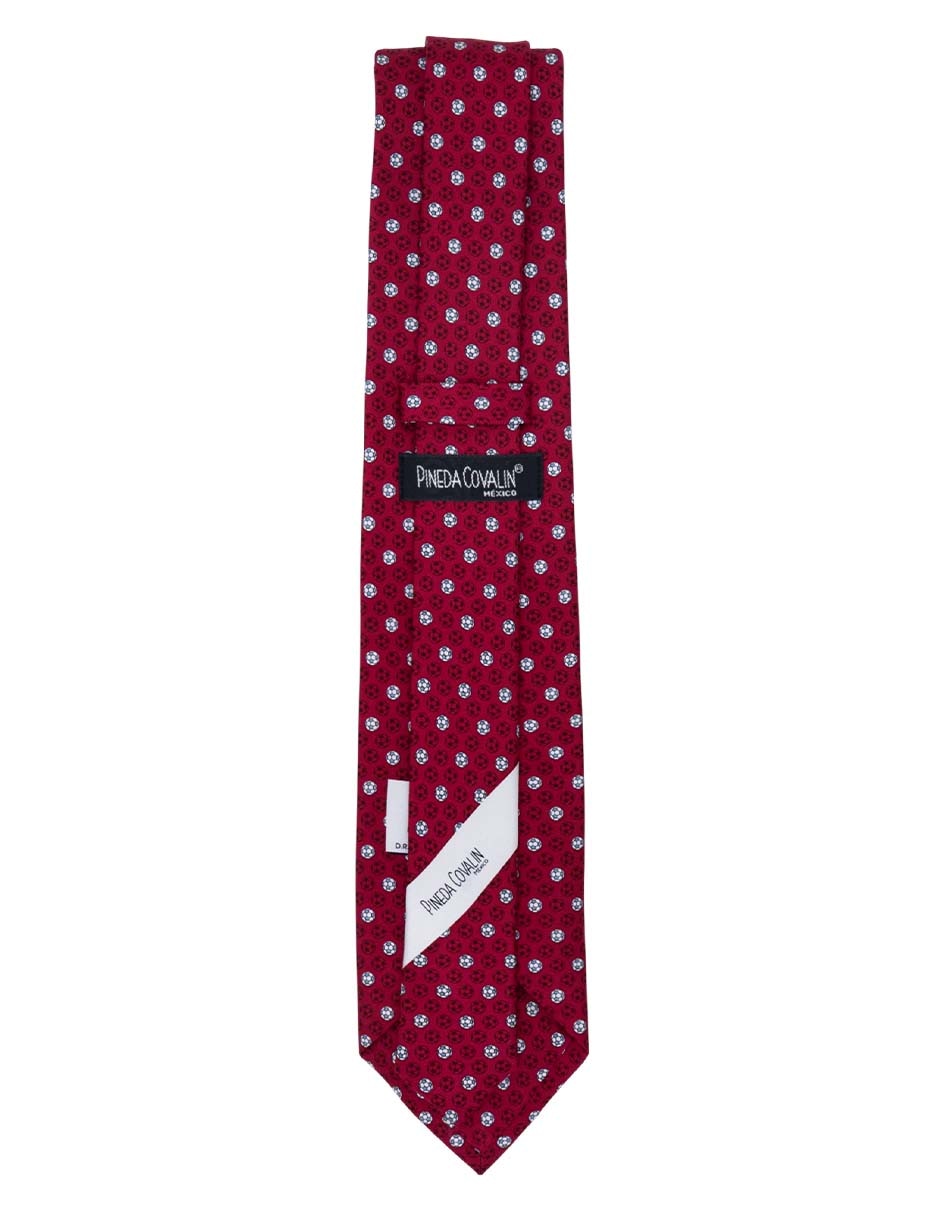 Corbata regular de seda estampado gráfico para hombre 2