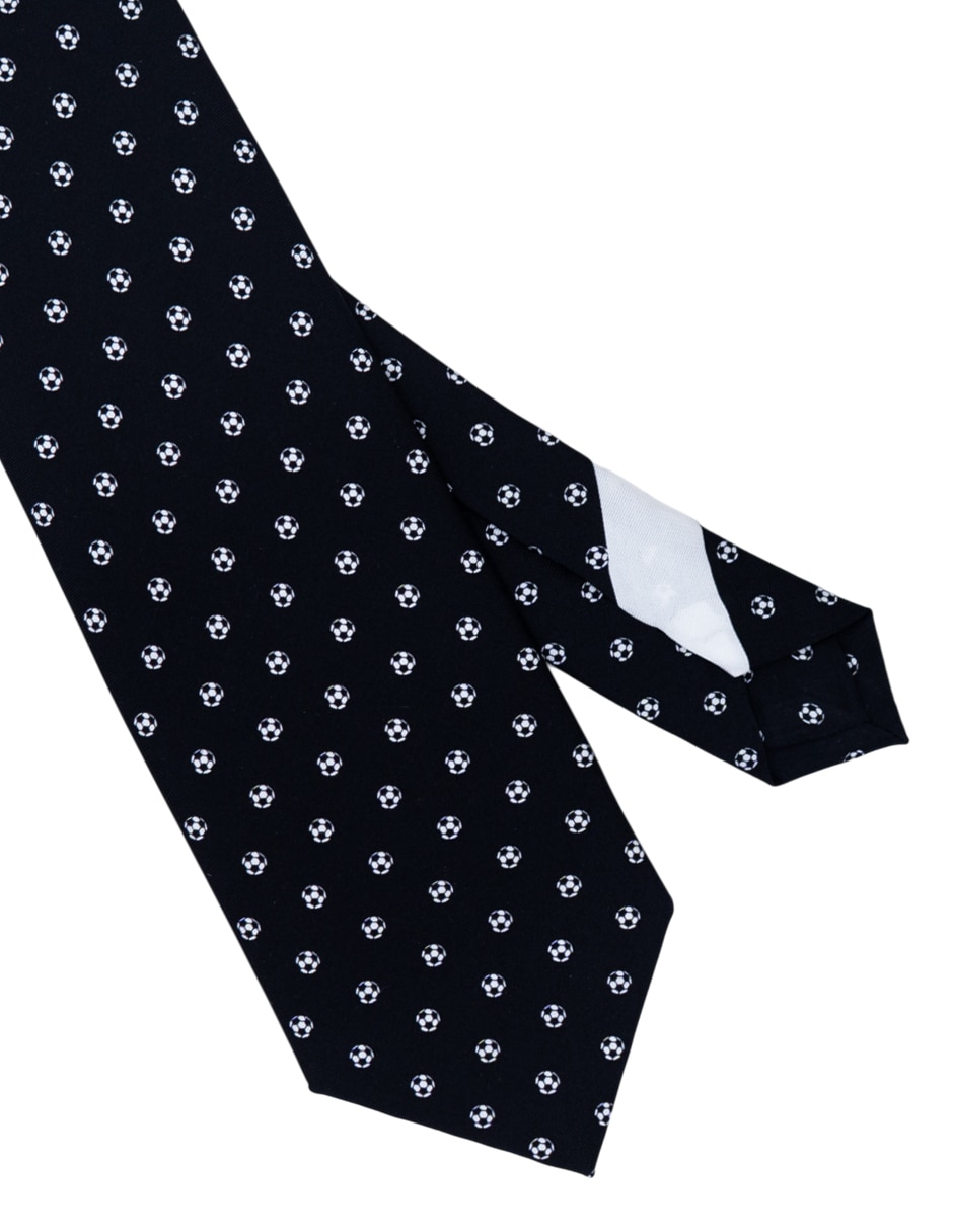 Corbata regular de seda estampado gráfico para hombre 3