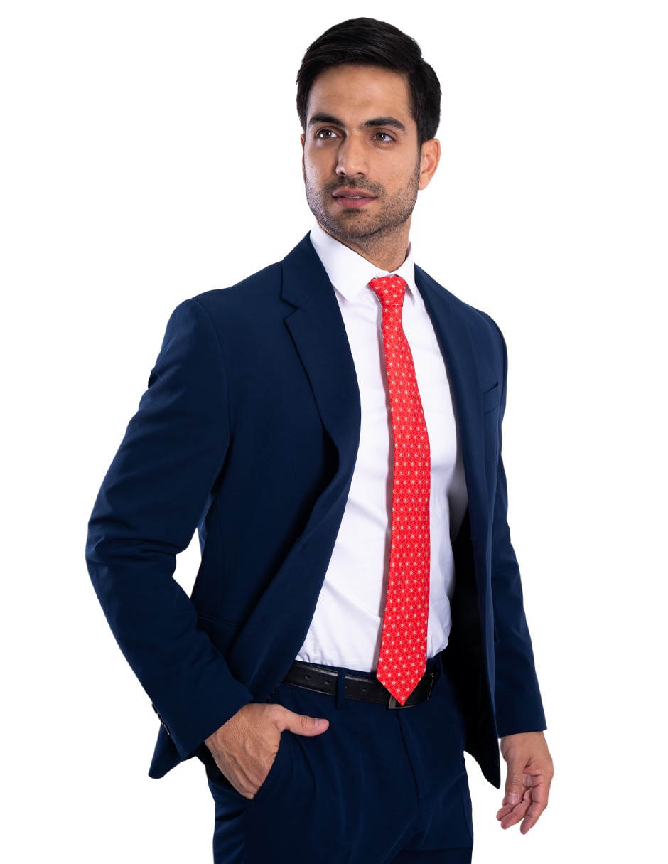 Corbata regular de seda estampada para hombre 3