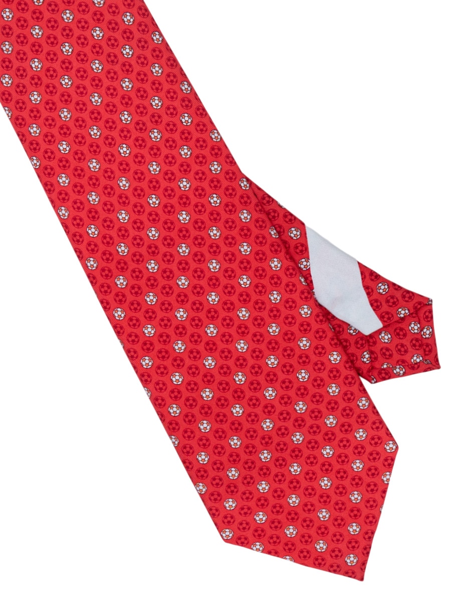Corbata regular de seda estampada para hombre 2