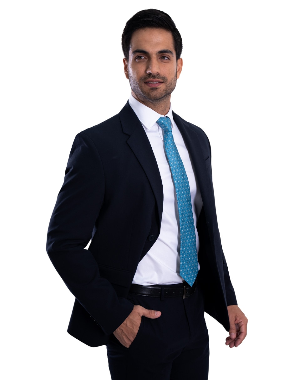 Corbata regular de seda estampado gráfico para hombre