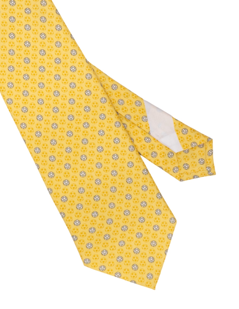 Corbata regular de seda estampada para hombre 3