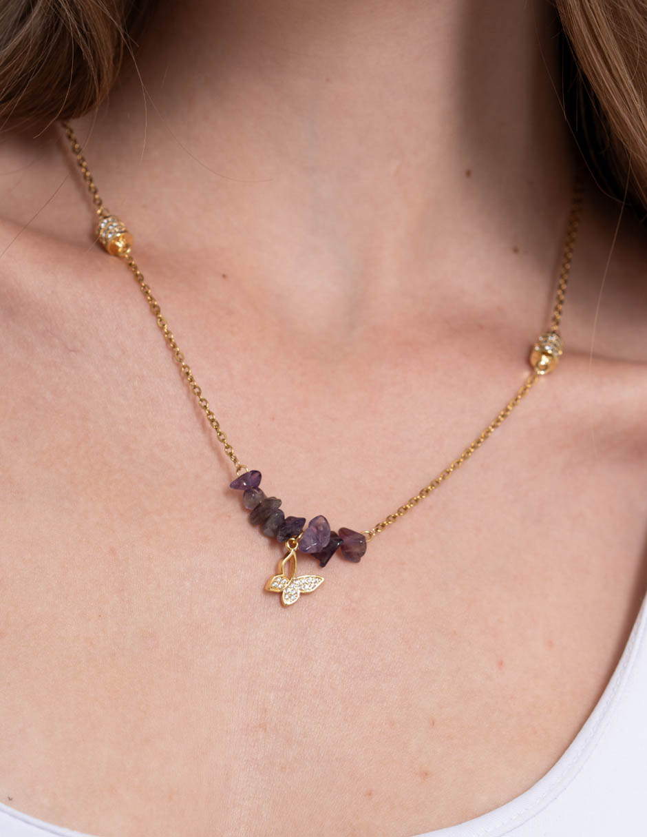 Collar de mariposa Pineda Covalin