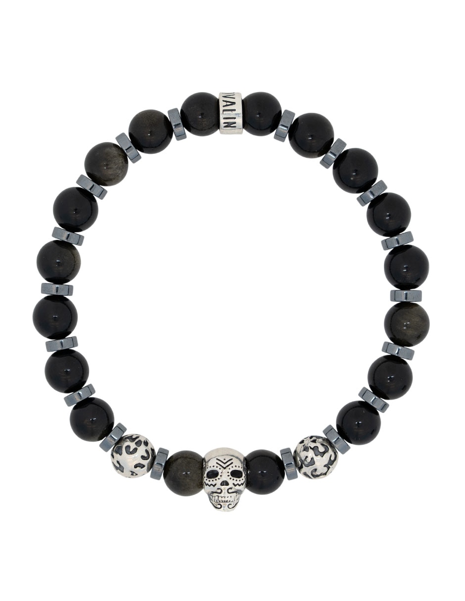 Pulsera P 925 Puente entre Mundos Calavera 1
