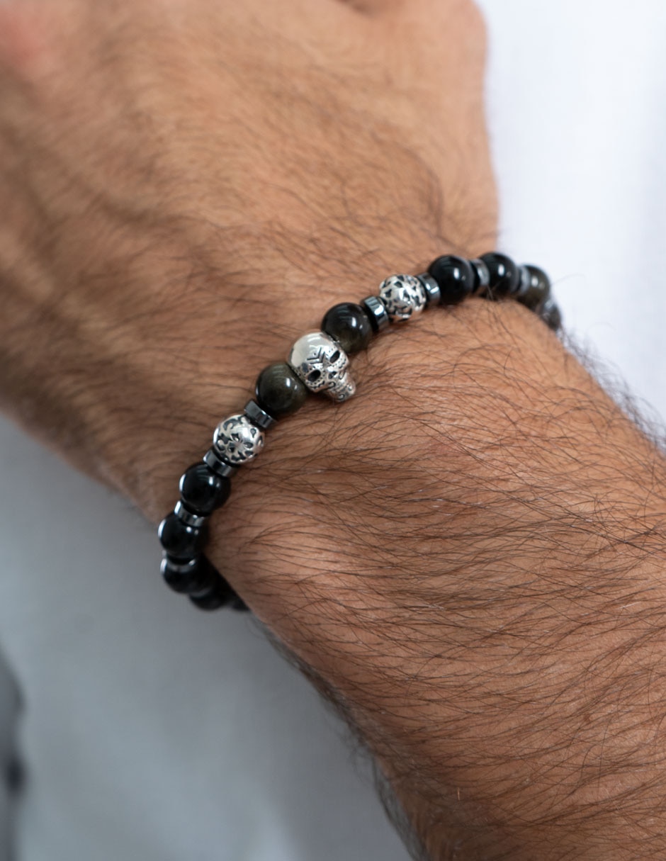 Pulsera P 925 Puente entre Mundos Calavera 3
