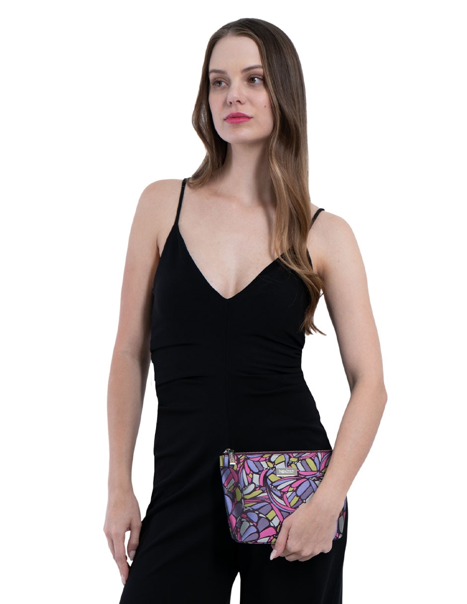 Cosmetiquera Pineda Covalin Mariposa Abstracta para mujer