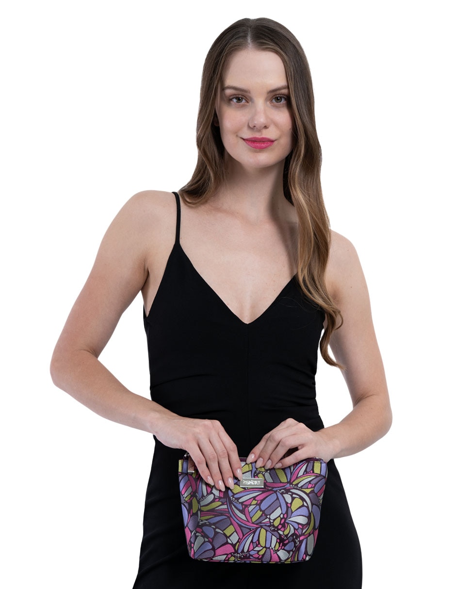 Cosmetiquera Pineda Covalin Mariposa Abstracta para mujer