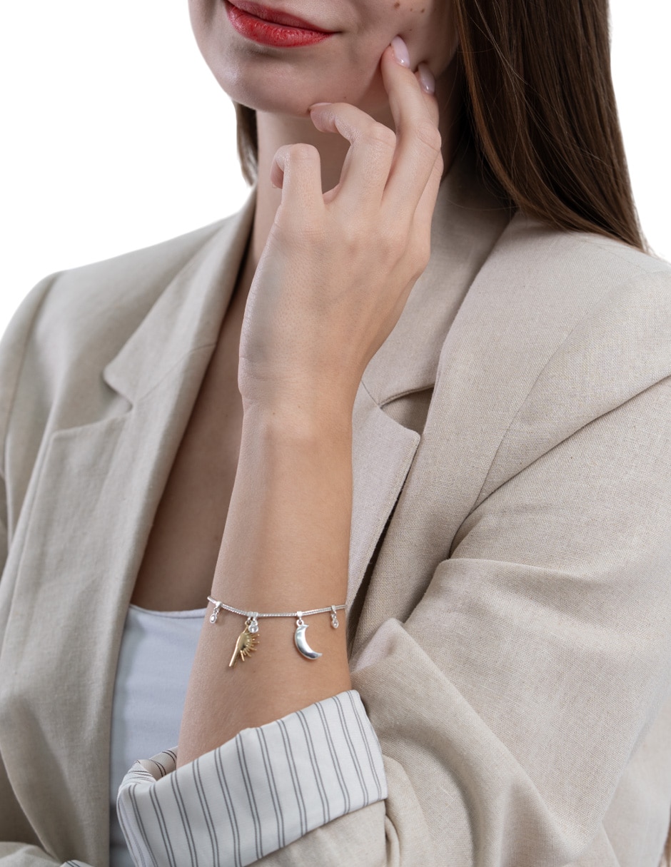 Brazalete de Plata con acabado brillante 4