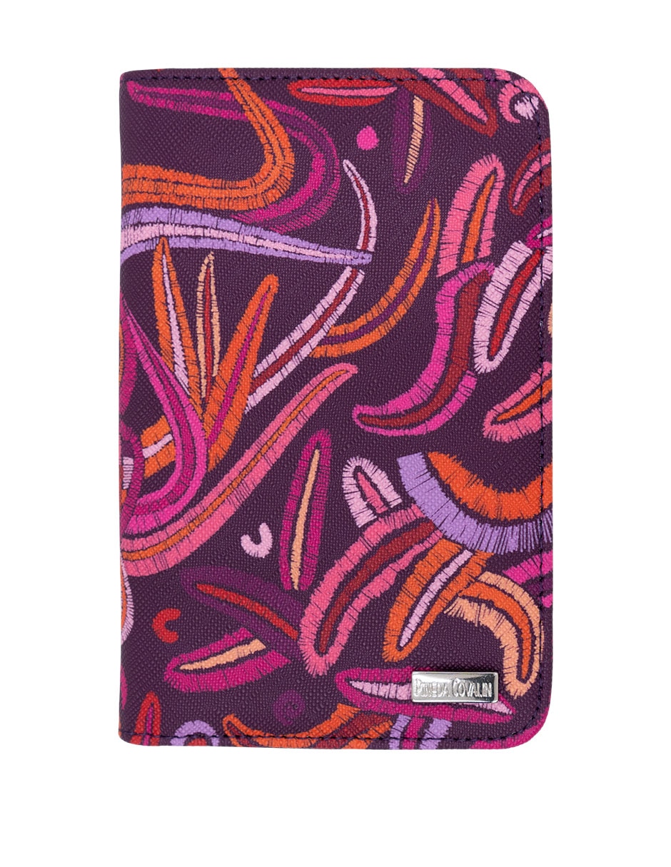 Porta pasaporte Quetzalcóatl de piel 1