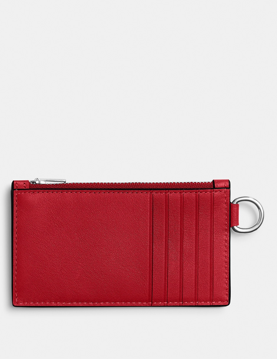 Tarjetero de piel Zip Card Case para hombre Tarjetero de piel Zip Card Case para hombre