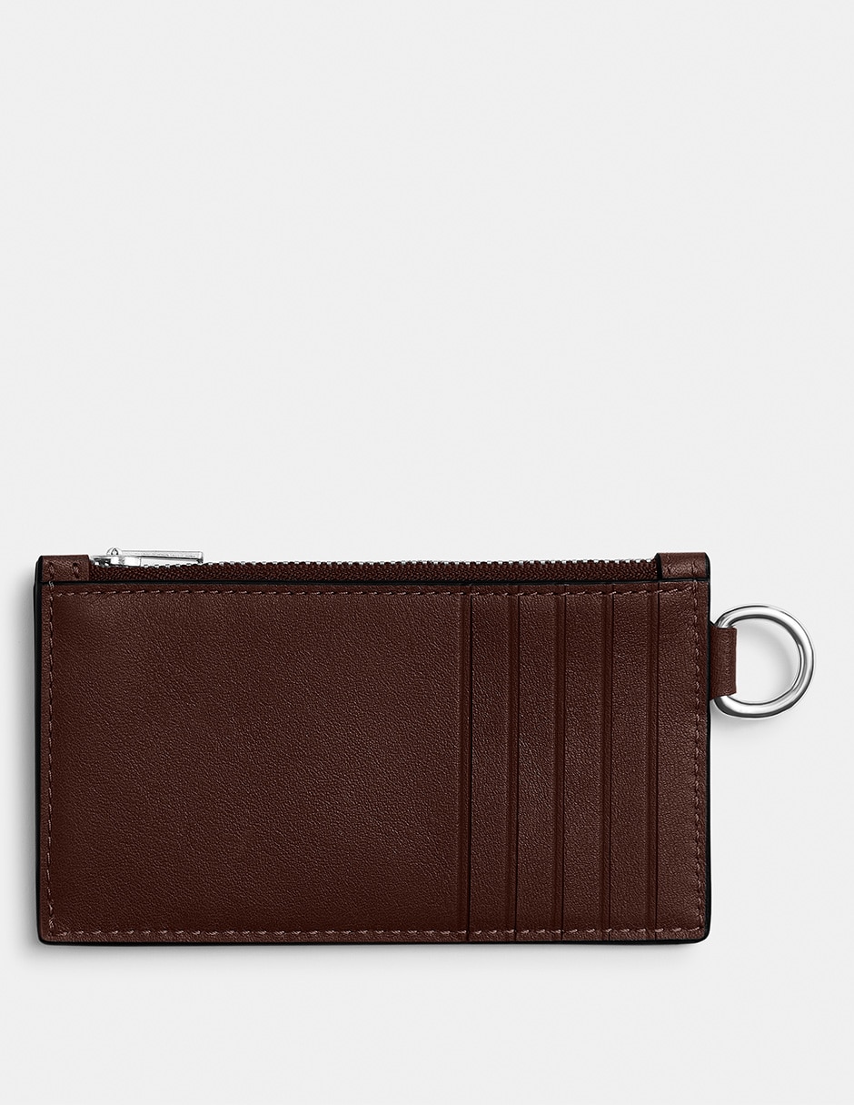 Tarjetero de piel Zip Card Case para hombre Tarjetero de piel Zip Card Case para hombre