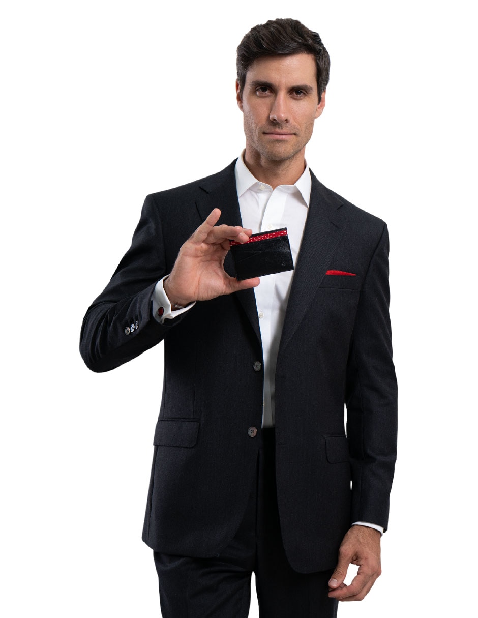 Tarjetero piel Chiles de México para hombre 5
