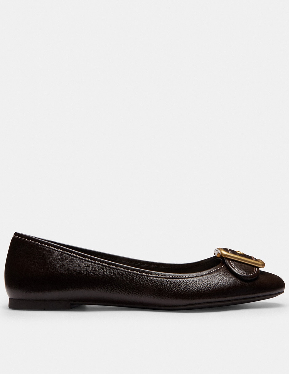 Balerina margot de piel para mujer 2