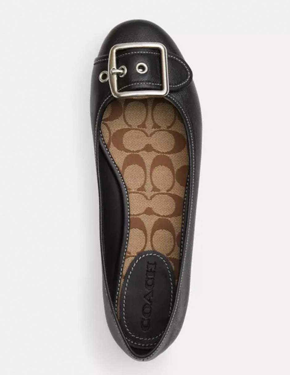 Balerina margot de piel para mujer 4
