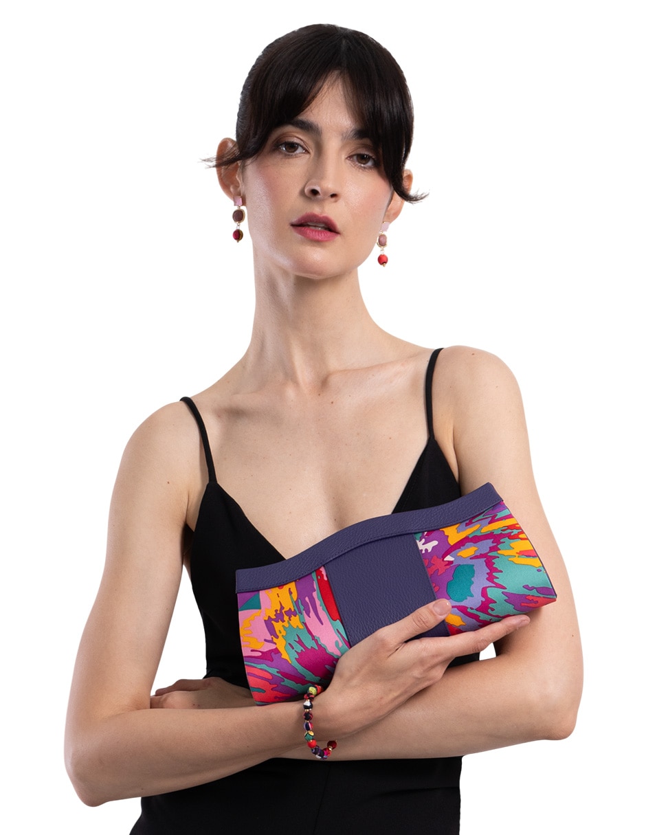 Bolsa clutch Pineda Covalin de seda para mujer
