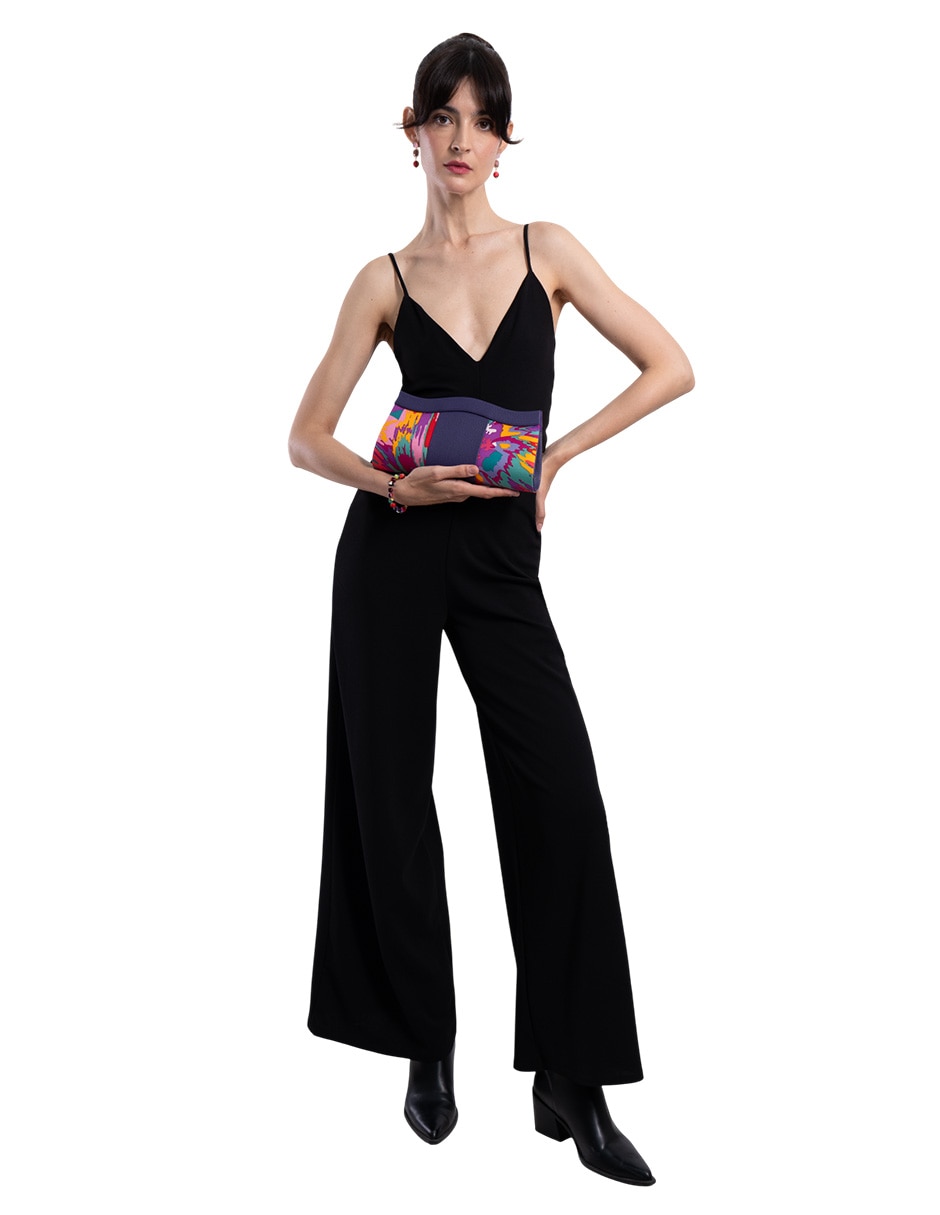 Bolsa clutch Pineda Covalin de seda para mujer