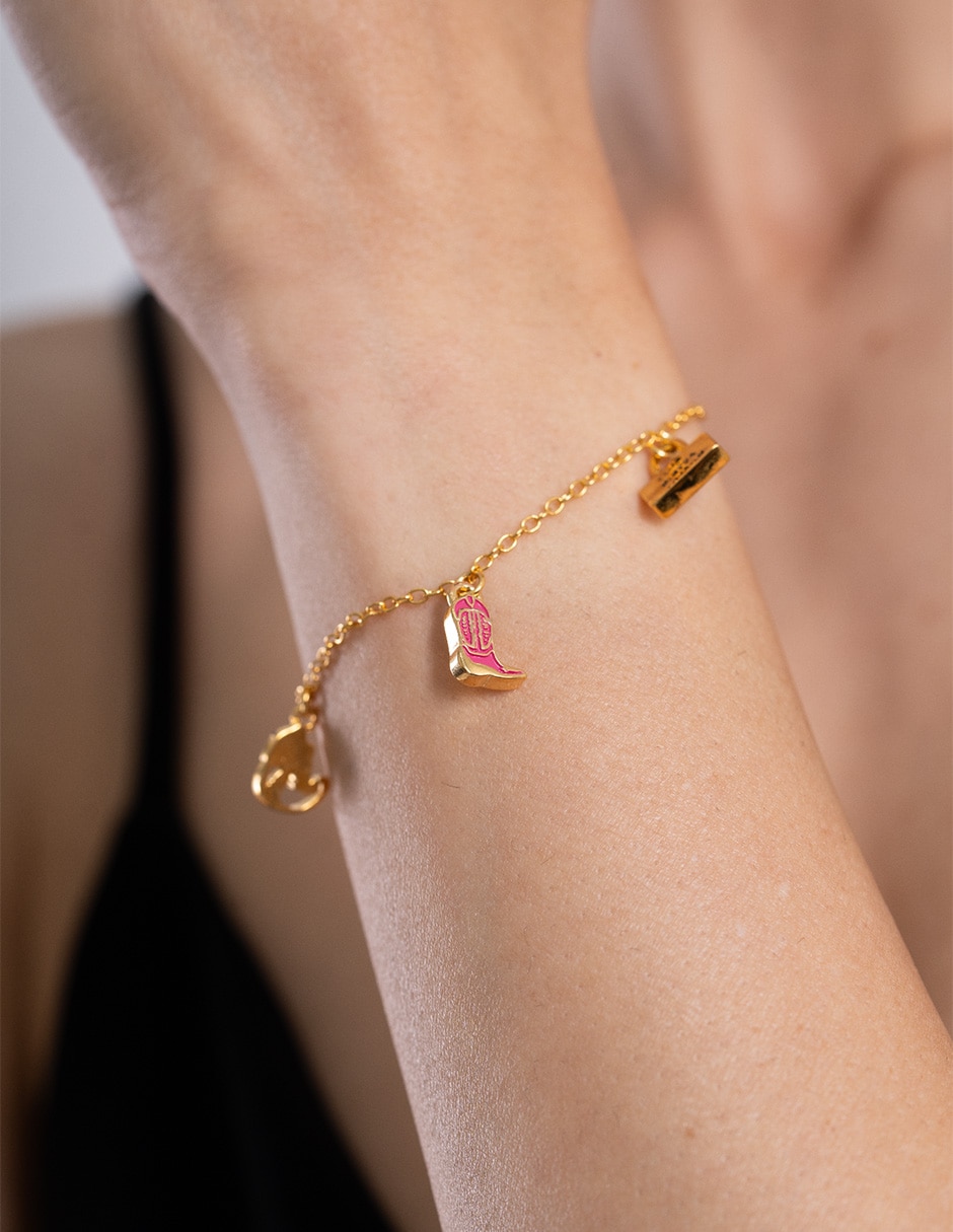 Pulsera 24 K acabado chapa de oro 3
