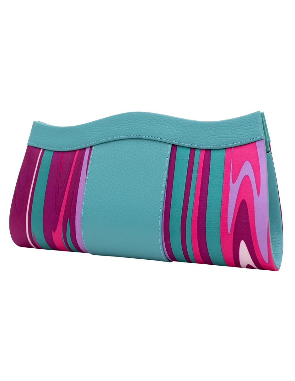 Bolsa clutch de seda para mujer 5