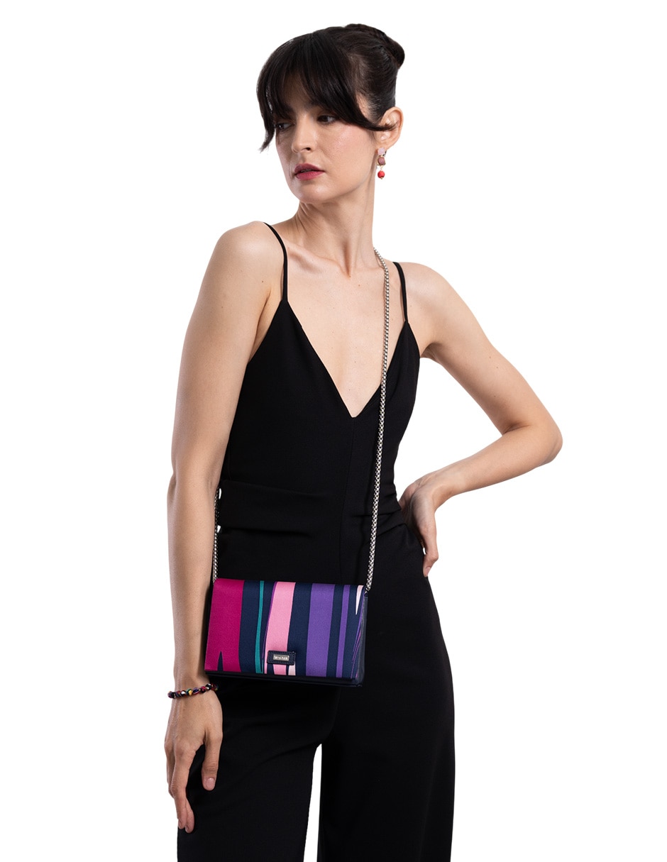 Bolsa clutch de piel para mujer 6