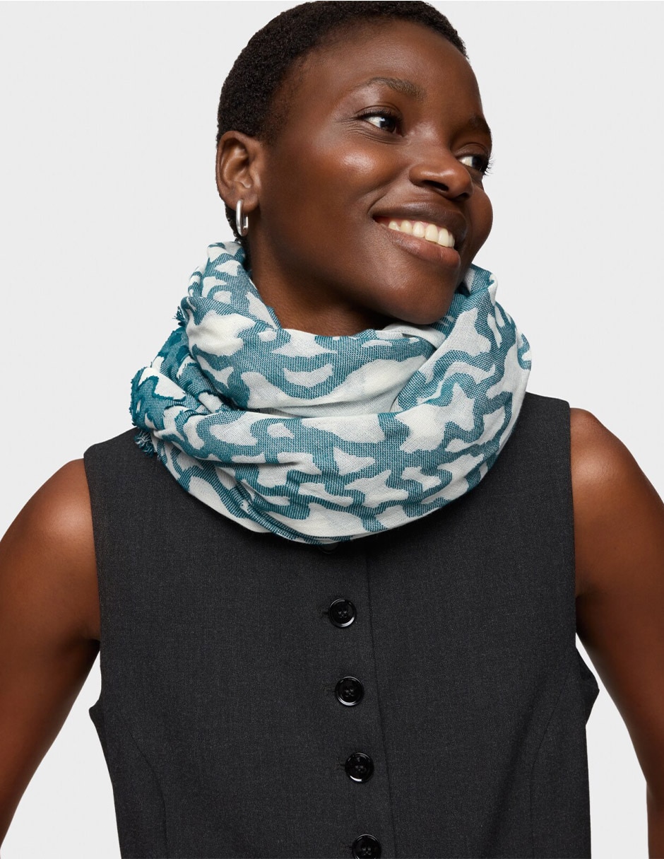 Mascada con estampado Logo para mujer