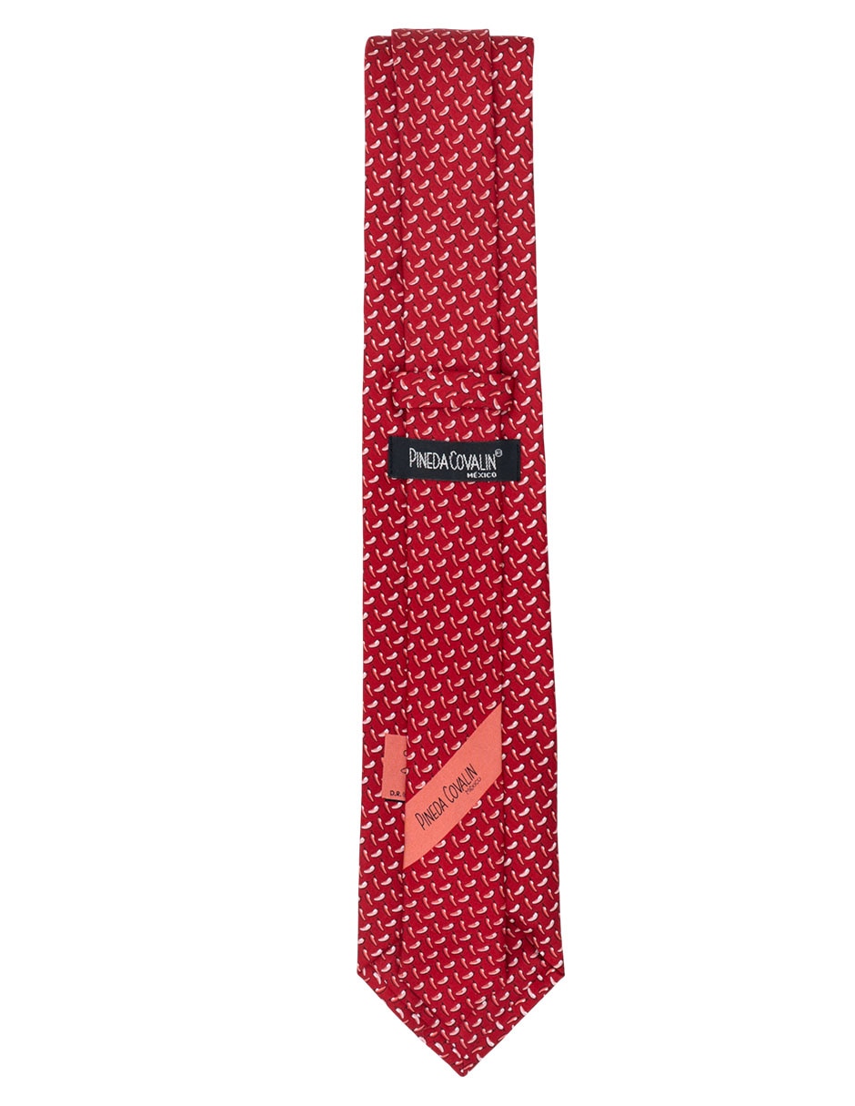 Corbata Chiles de México regular de seda para hombre