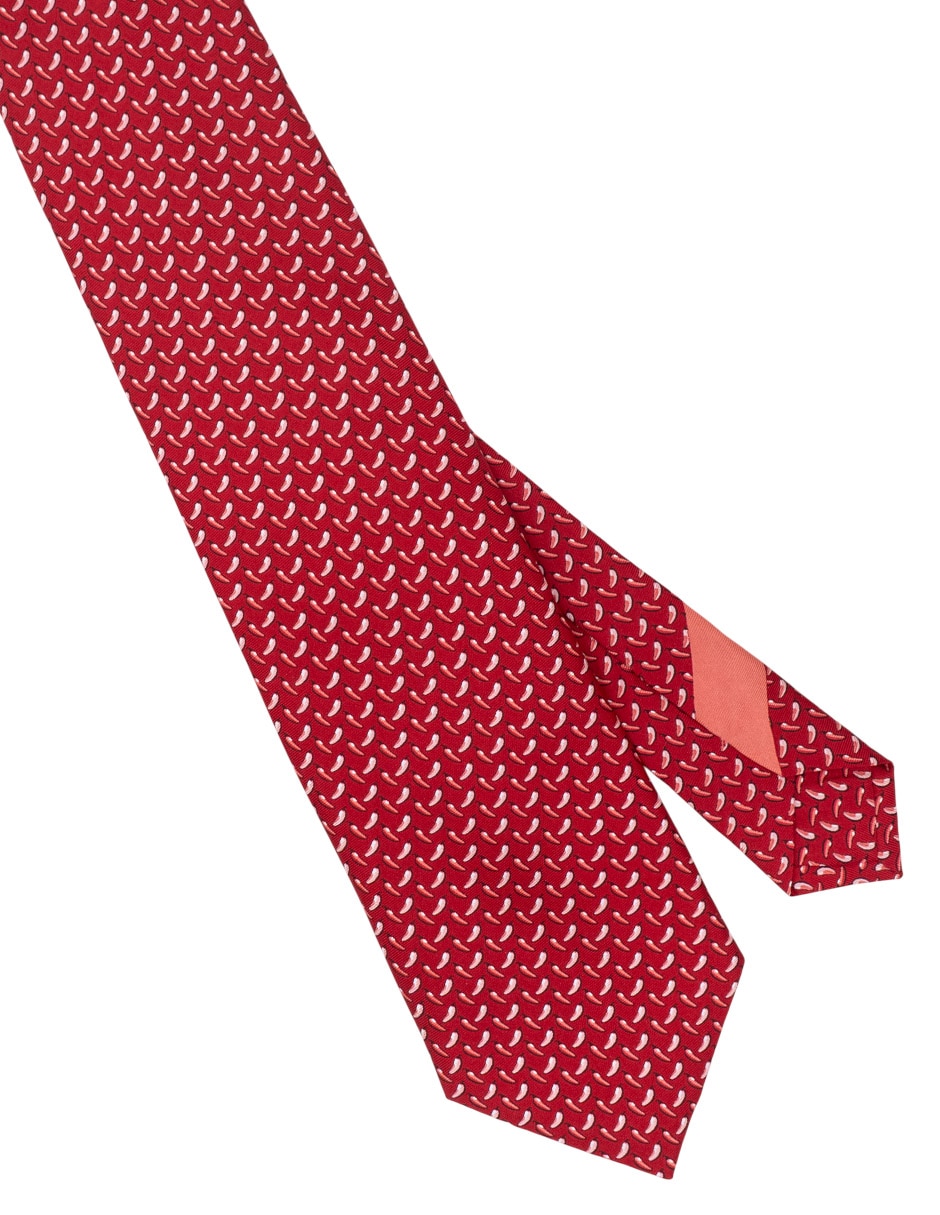 Corbata Chiles de México regular de seda para hombre 3