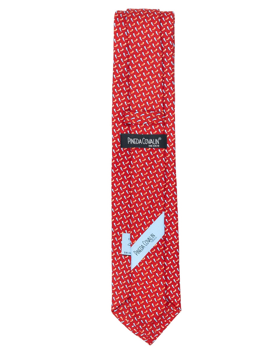 Corbata P Covalin Chiles de México regular de seda para hombre