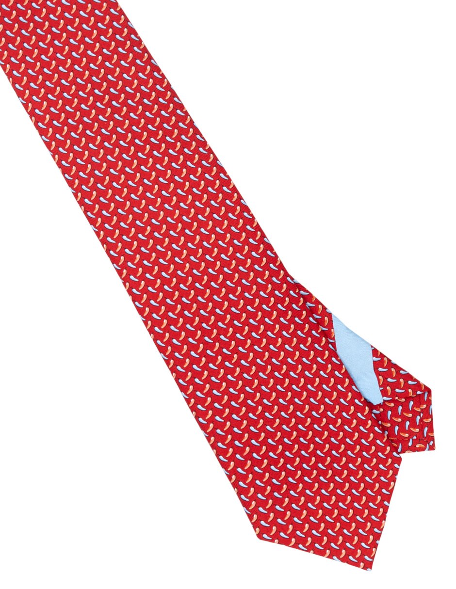 Corbata P Covalin Chiles de México regular de seda para hombre