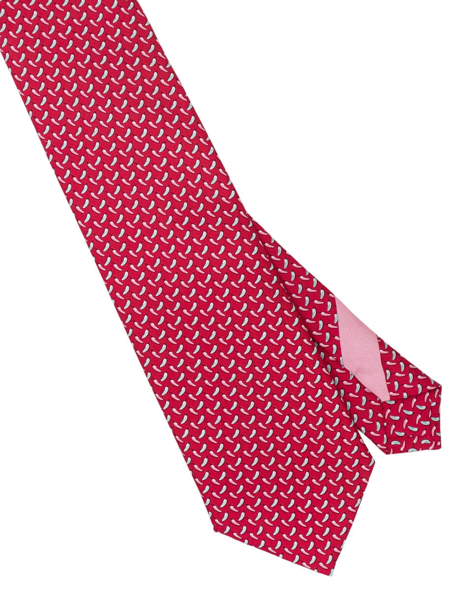 Corbata Chiles de México regular de seda para hombre 3