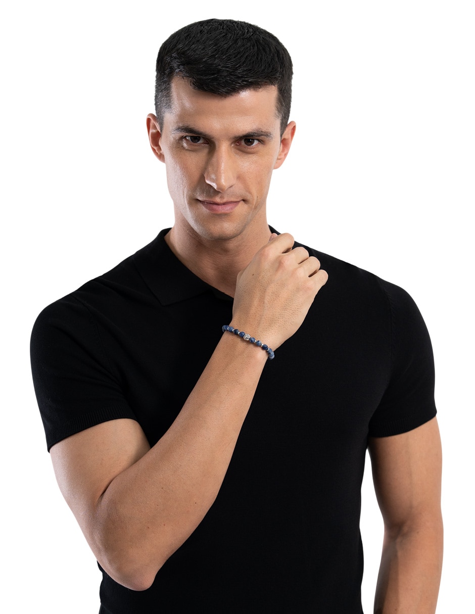 Pulsera con hematita p 925 jaguar