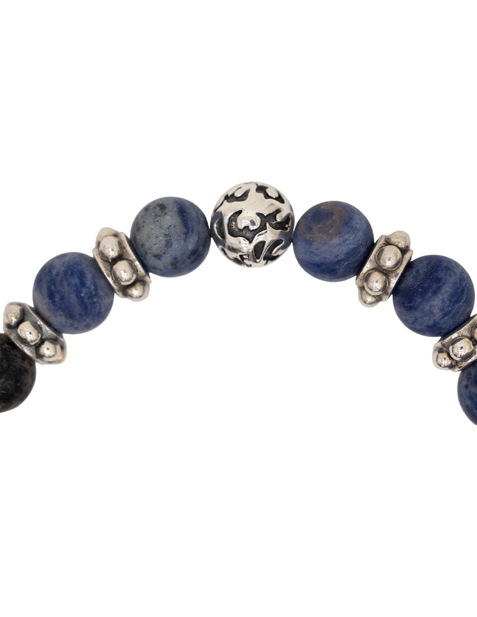Pulsera con sodalita p 925 jaguar 2