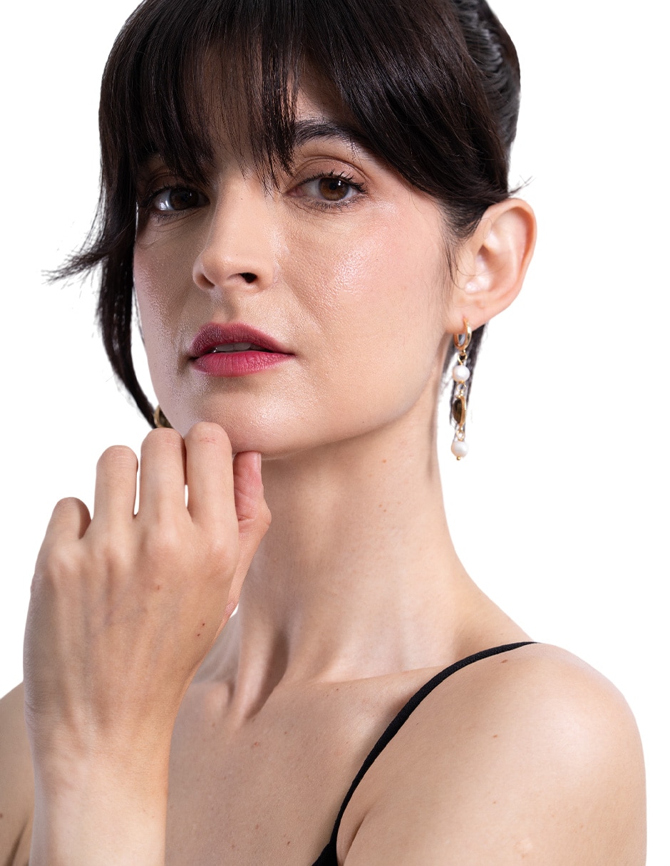 Aretes ovalados perla 2