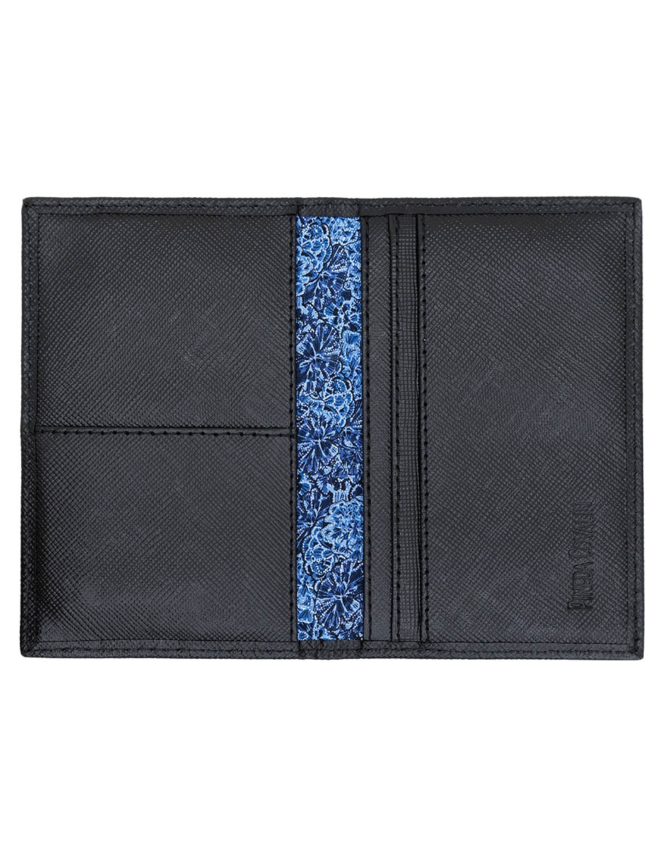 Tarjetero piel cempasúchil ofrenda para hombre 3