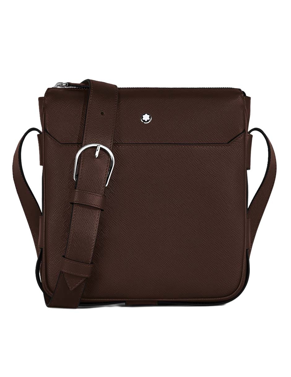 Bolsa messenger montblanc de piel unisex